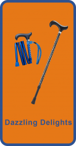 Stylish Canes Dazzling Delights Mega Asperdiva Dazzling Blue