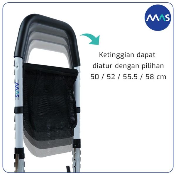 Bed Adjust Rail - Safety Bedrail dewasa lansia, Pegangan tempat tidur - Gambar 3
