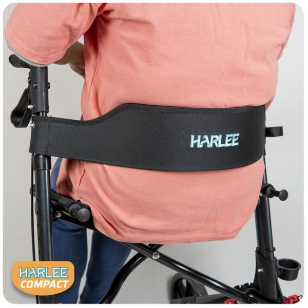 Harlee Compact Rollator - Edition Onyx - Walker beroda roda 4 - Gambar 4