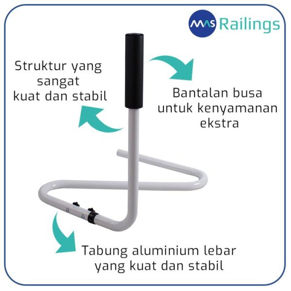 Cobra Stick - Alat Bantu Bangun Lansia / Pegangan tempat tidur / sofa - Gambar 3