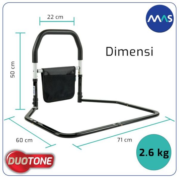 MAS Bed Assist Rail DuoTone - Safety Bedrail, Pegangan Tempat Tidur - Gambar 3