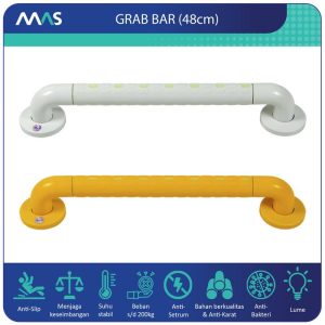 MAS Grab Bar (48cm) – Rel Pegangan Anti-Slip utk keseimbangan