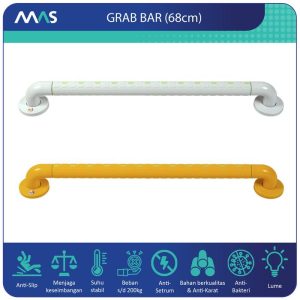 MAS Grab Bar (68cm) – Rel Pegangan Anti-Slip utk keseimbangan