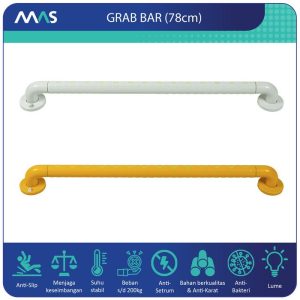 MAS Grab Bar (78cm) – Rel Pegangan Anti-Slip utk keseimbangan
