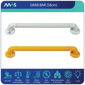 MAS Grab Bar (58cm) – Rel Pegangan Anti-Slip utk keseimbangan