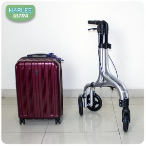 Harlee Ultra Rollator – Alat bantu jalan – Walker beroda roda 3