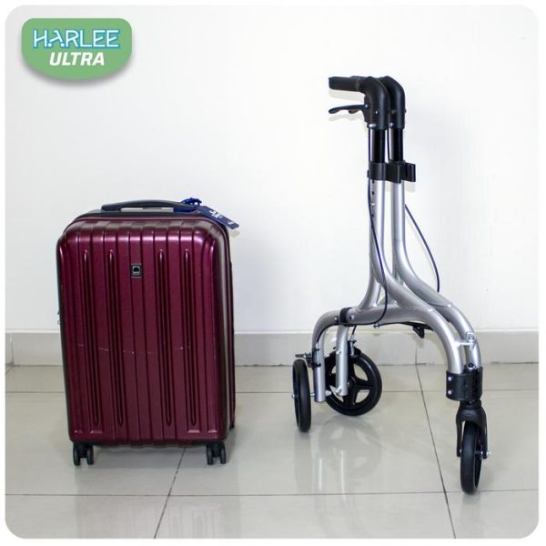 Harlee Ultra Rollator - Alat bantu jalan - Walker beroda roda 3 - Gambar 2
