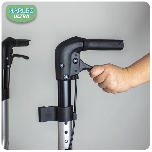 Harlee Ultra Rollator - Alat bantu jalan - Walker beroda roda 3 - Gambar 6