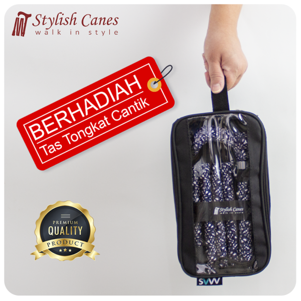 Tongkat Jalan Lipat by Stylish Canes - Kaleidoscope / Walking Stick - Gambar 3