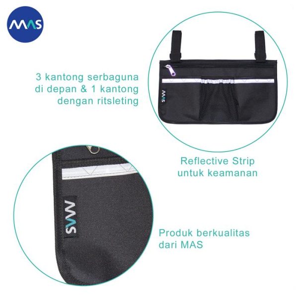 MAS MULTIFUNGSI ORGANIZER BAG - TAS UNTUK KURSI RODA/WALKER - Gambar 4