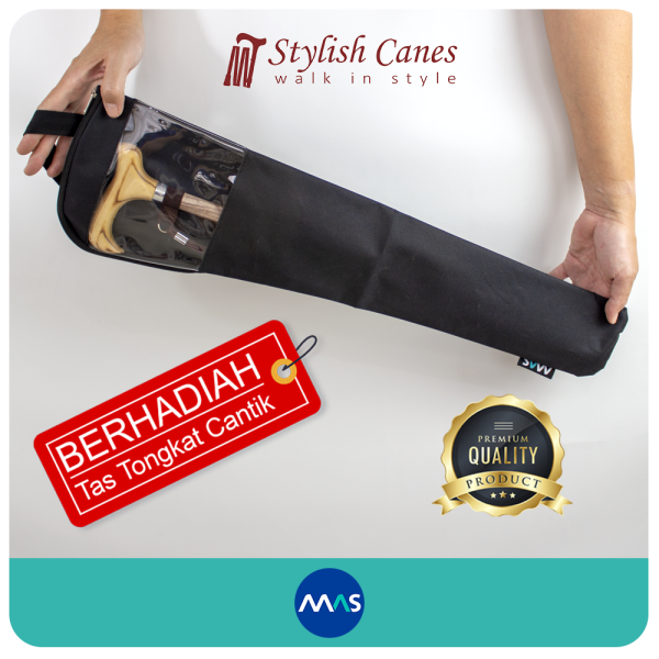 Tongkat Jalan Non Lipat by Stylish Canes / Rosewood - Gambar 3