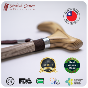 Tongkat Jalan Non Lipat by Stylish Canes / Rosewood