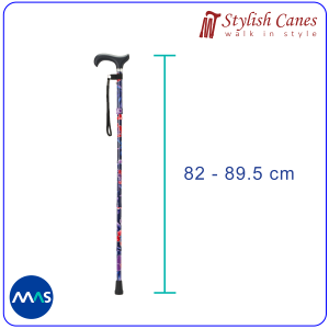 Tongkat Jalan Lipat by Stylish Canes – BlueBase Floral / Walking Stick