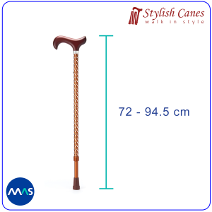 Tongkat Jalan Non Lipat by Stylish Canes / Dazzling Brown