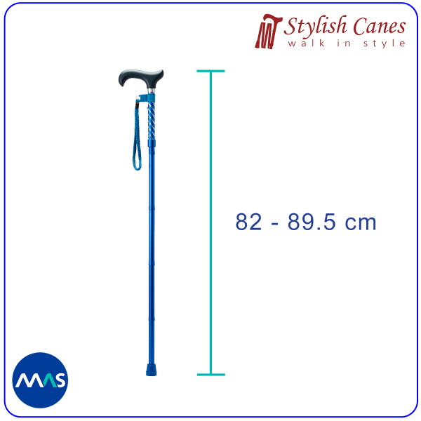 Tongkat Jalan Lipat by Stylish Canes : Dazzling Navy / Walking Stick - Gambar 2