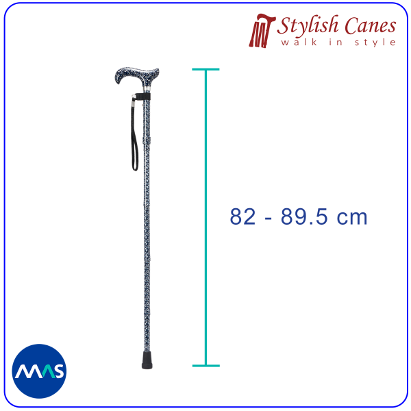 Tongkat Jalan Lipat by Stylish Canes - Kaleidoscope / Walking Stick - Gambar 2