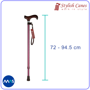 Tongkat Jalan Non Lipat Stylish Canes – Matt Burgundy