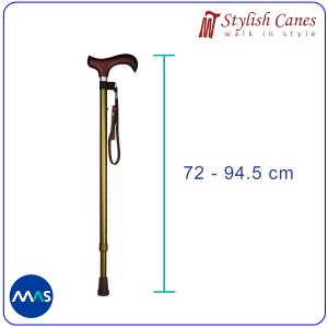 Tongkat Jalan Non Lipat Stylish Canes – Matt Light Brown