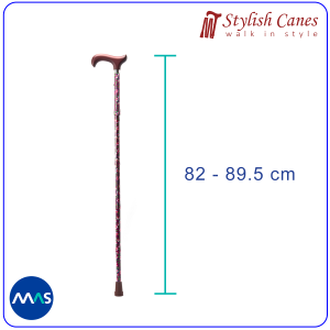 Tongkat Jalan Lipat by Stylish Canes : Motif Purple Morris / Walking Stick