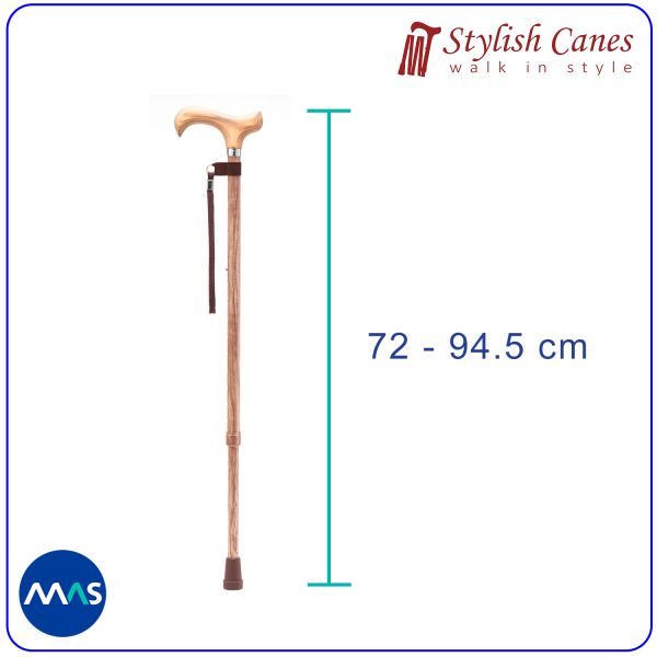 Tongkat Jalan Non Lipat by Stylish Canes / Rosewood - Gambar 2