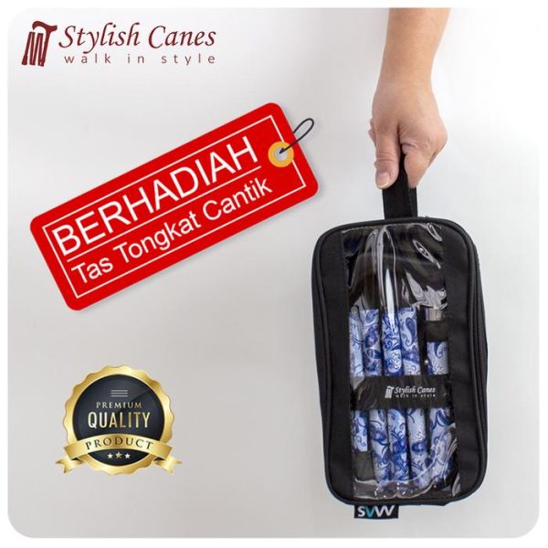 Stylish Canes - Vibrant Styles - AQUA BREEZE - Tongkat / Walking Stick - Gambar 3