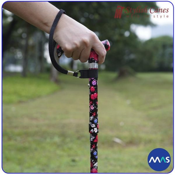 Tongkat Jalan Lipat by Stylish Canes - Berries / Walking Stick - Gambar 4