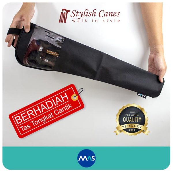 Tongkat Jalan Non Lipat by Stylish Canes / Dazzling Brown - Gambar 3