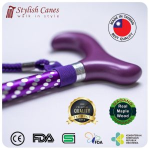 Tongkat Jalan NonLipat Stylish Canes : Dazzling Purple / Walking Stick