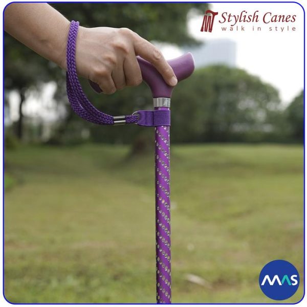 Tongkat Jalan NonLipat Stylish Canes : Dazzling Purple / Walking Stick - Gambar 4
