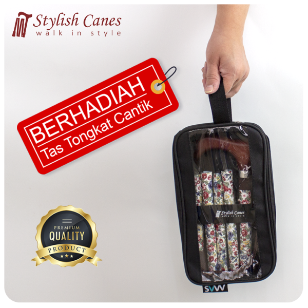 Tongkat Jalan Lipat by Stylish Canes / Spring Symphony / Walking Stick - Gambar 3