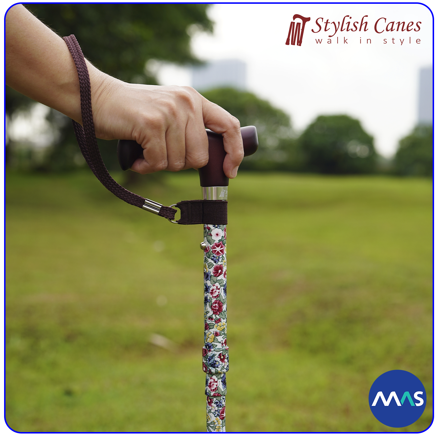 Tongkat Jalan Lipat by Stylish Canes / Spring Symphony / Walking Stick - Gambar 4