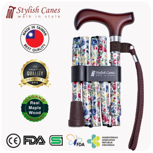 Tongkat Jalan Lipat by Stylish Canes / Spring Symphony / Walking Stick