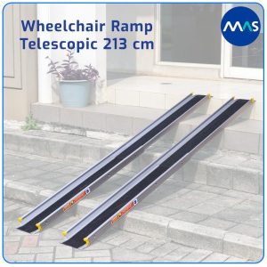MAS Wheelchair Ramp / Jalur Landai Kursi Roda – Telescopic with Anti-Skid 213cm