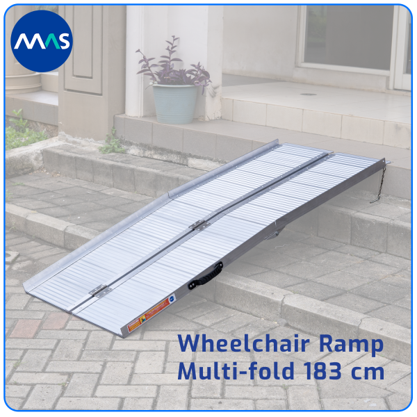 MAS Wheelchair Ramp / Jalur Landai Kursi Roda - Multi-fold 183cm