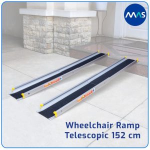 MAS Wheelchair Ramp / Jalur Landai Kursi Roda – Telescopic with Anti-Skid 152cm